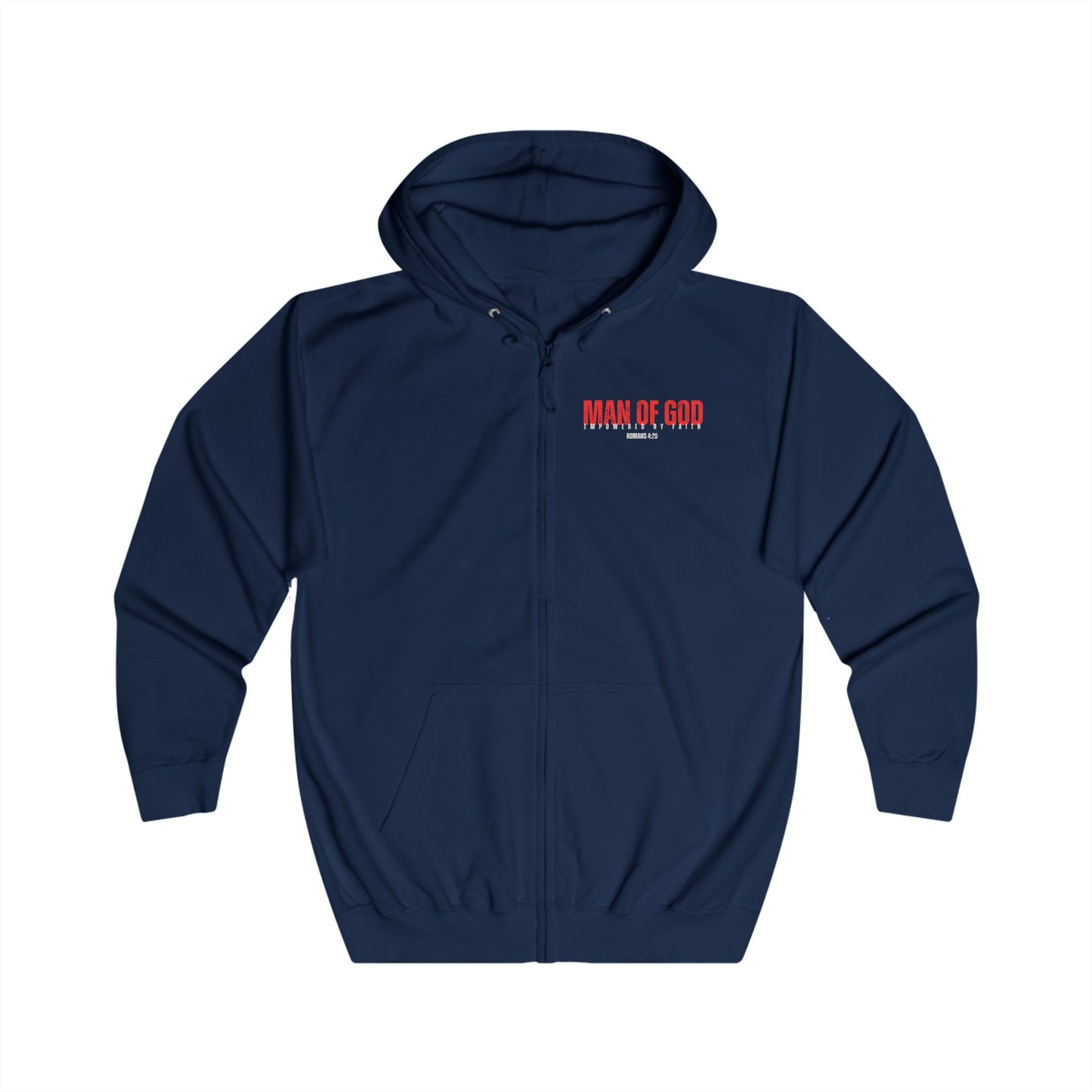 Man Of God Full Zip Hoodie