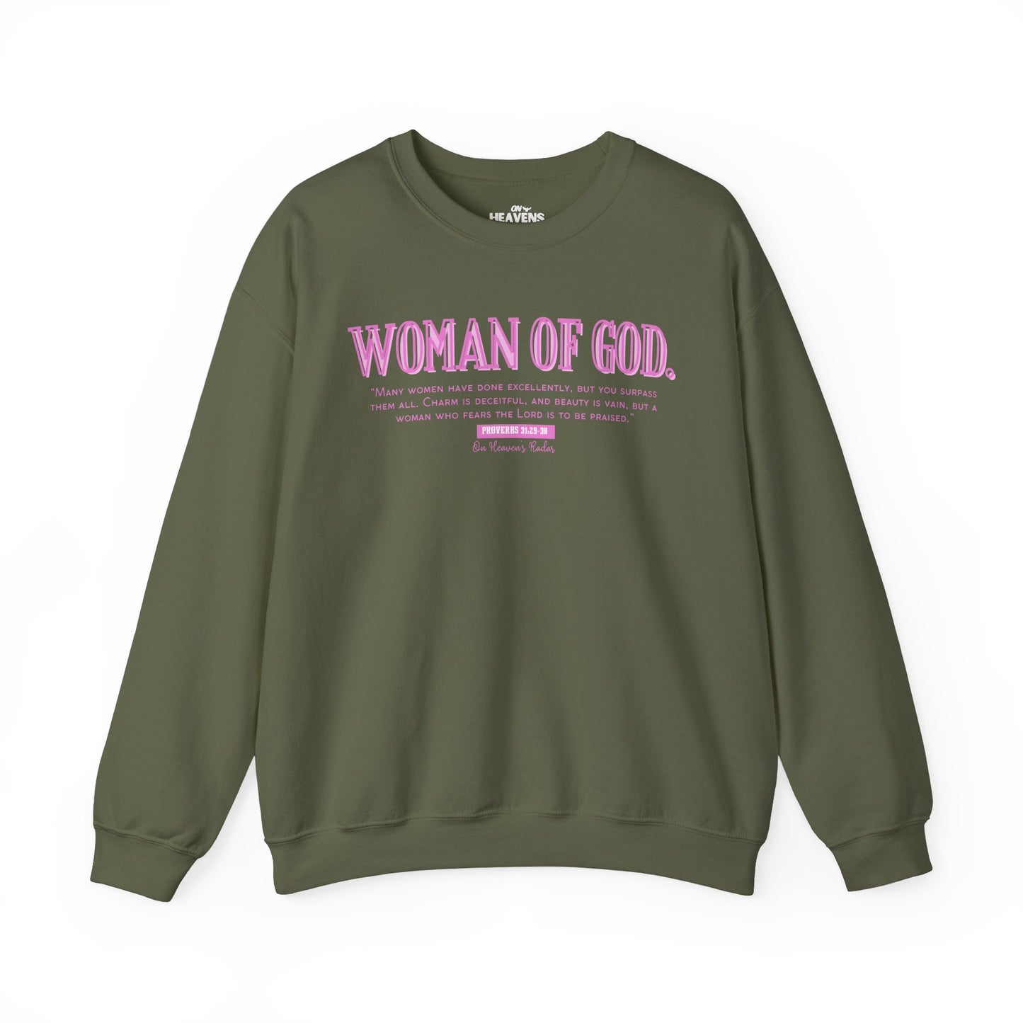 Woman Of God (pink) Crewneck