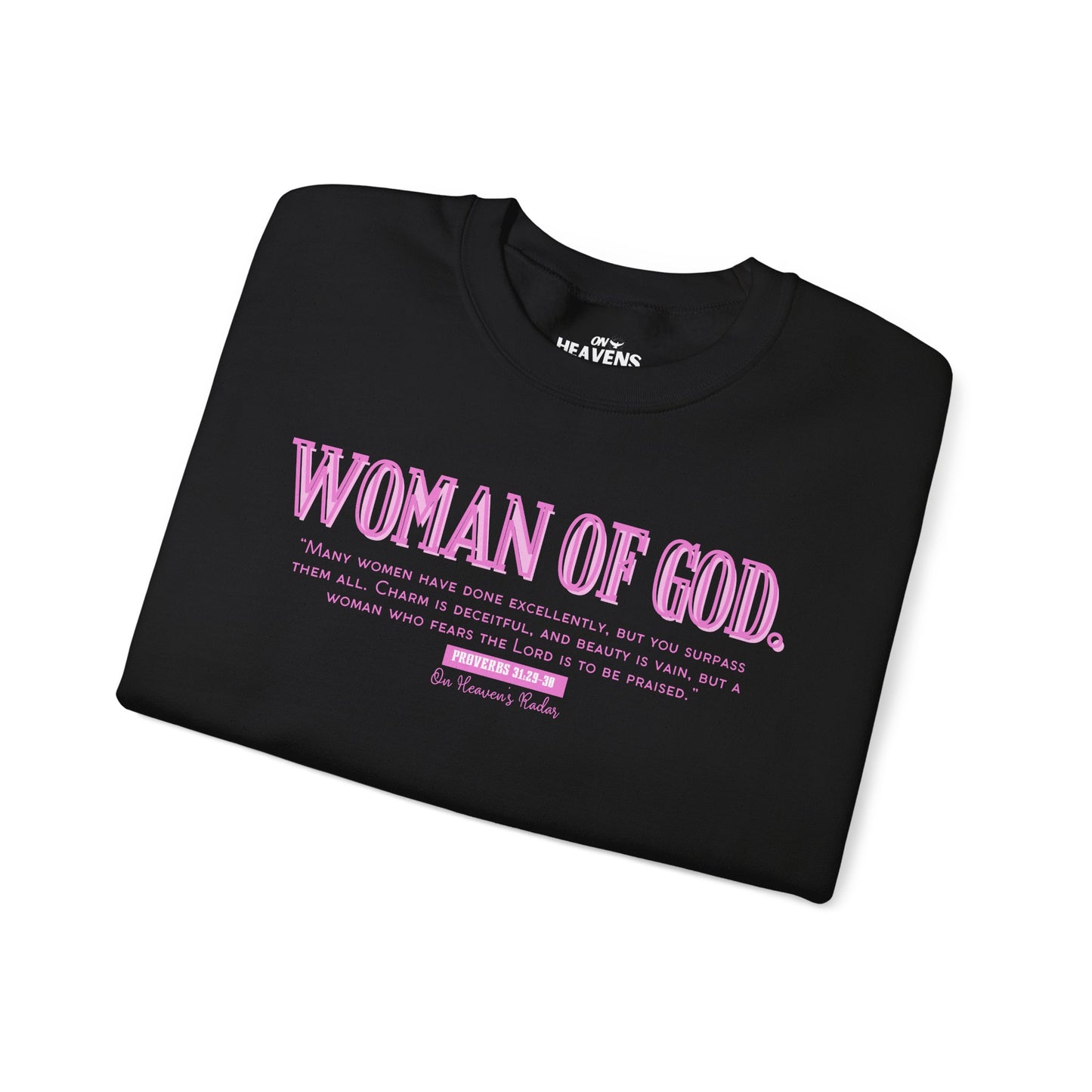 Woman Of God (pink) Crewneck