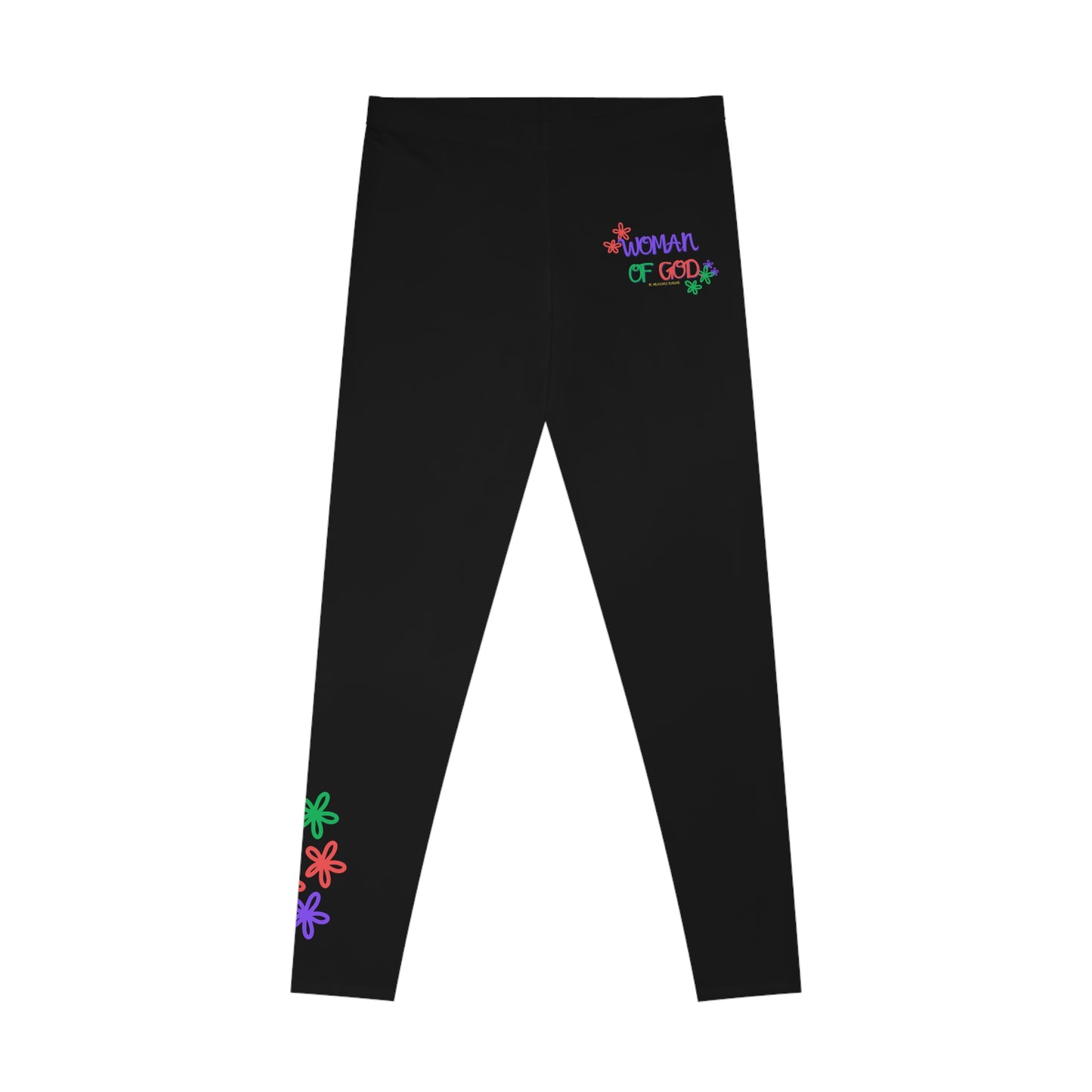 Woman Of God Flower Leggings