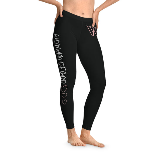 'W' woman of God leggings